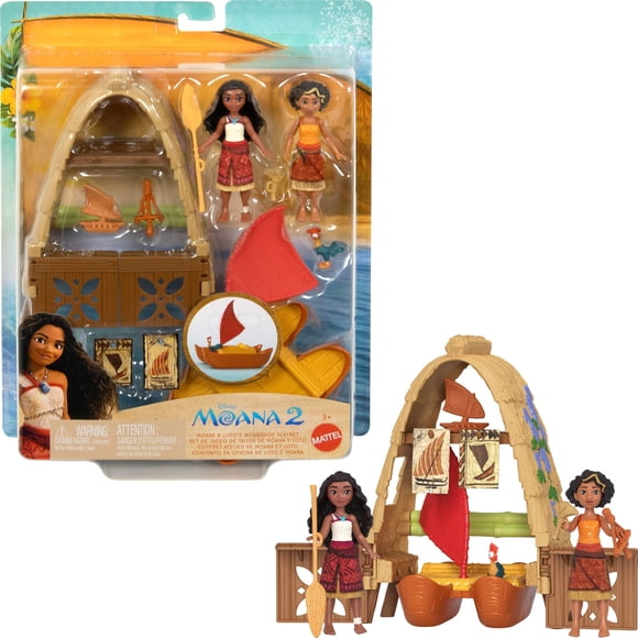 Set de Juego Mattel Moana 2 Moana y Loto con Accesorios
