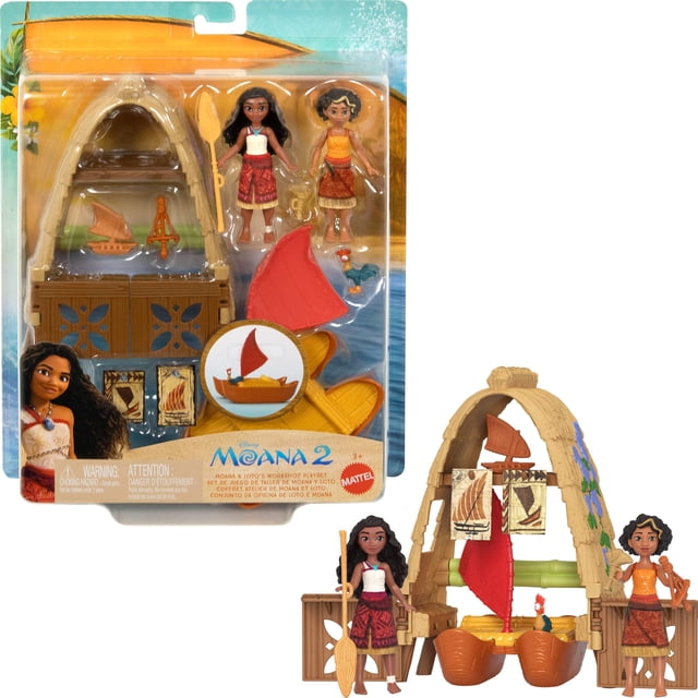 Set de Juego Mattel Moana 2 Moana y Loto con Accesorios
