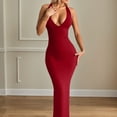 thumbnail image 4 of Womens Summer Dresses, Casual Dresses for Women,Women's Elegant Neck Dress Summer Party Formal Guest Bodycon Maxi Dress for, 4 of 9