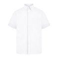 thumbnail image 1 of Absolute Apparel - Camisa de manga corta diseño Oxford para hombre (Blanco), 1 of 3