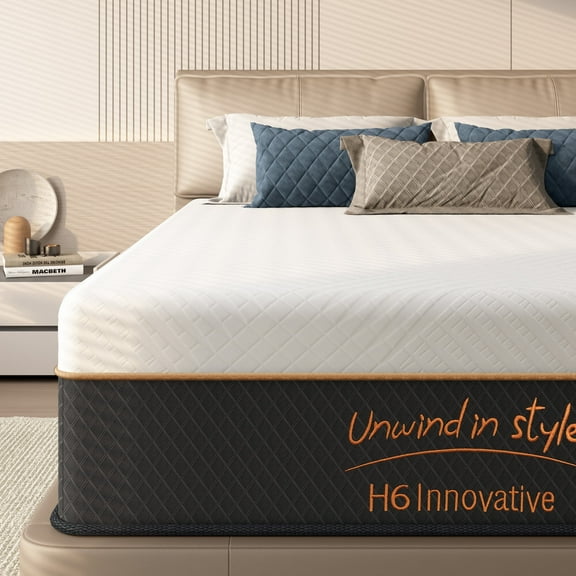 Soges 12 inch Queen Size Hybrid Mattress, Soft Plush Medium Firm Feel Mattress, Individual Pocket Spring Motion Isolation Mattress for Pressure Relief, Fiberglass Free Mattress in a Box, CertiPUR-US