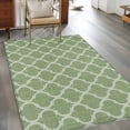 thumbnail image 3 of Green Moroccan 3'x5' Washable Rug, Morocco Boho Ethnic Abstract Geometric Non-Slip Area Rugs for Entryway Kitchen Classroom, StainResistant Dorm Throw Carpet, Low Pile Soft Indoor Floor Mat, 3 of 9