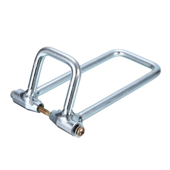 Uxcell Hook Safety Latch Kit 1.7 Inch 43mm, Metal Hoist Hook Hitch Replacement for 1 Ton Crane Hook, Silver