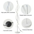 thumbnail image 7 of LED Spiral Floor Lamp 60 Inch Modern Floor Lamps Dimmable White Standing Lamp 34W Contemporary Floor Lamps for Living Room Bedroom Kitchen Office, 7 of 7