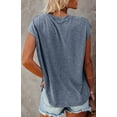 thumbnail image 4 of Rosvigor Women T Shirts Cap Sleeve Casual Tops for Women Summer Basic Tee with Pocket, 4 of 7