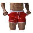 thumbnail image 2 of WREESH Men'S Large Quick Dry Flat Angle Solid Beach Bathing Trunks, 2 of 4