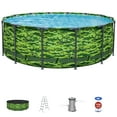 thumbnail image 2 of Bestway Steel Pro Max 14'x48" Camo Pool Set | Durable Construction, Easy Assembly, and All-Inclusive Accessories - above ground pool set with filter pump, ladder, and pool cover - No Tools Required!, 2 of 10