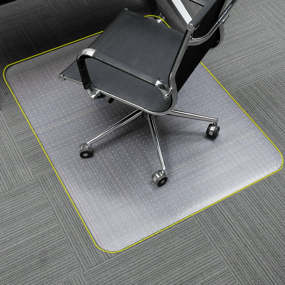 SLYPNOS Chair Mat For Low & Medium Pile Carpets (up to 1/2"), Clear, 48