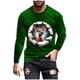 thumbnail image 2 of Blusas y camisas de manga larga y cuello redondo para hombre, informales, con estampado navideño, deportivas, de poliéster., 2 of 5