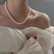 thumbnail image 5 of Collar de perlas naturales de agua dulce de 8 mm hecho a mano. Collar de perlas de agua dulce blancas naturales de increíble calidad para mujeres y niñas, 5 of 5