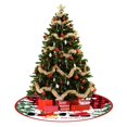 thumbnail image 3 of Estera redonda de Navidad para árbol, cubierta de pie de árbol con estampado de dibujos animados, 90cm, Goblin, copo de nieve, ligero, suave, para supermercado, Hotel, al aire libre, 3 of 4
