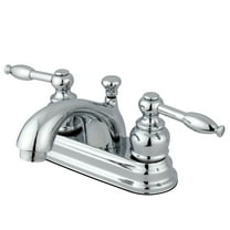 Kingston Brass Knight Two Handle 4" Centerset Lavatory Faucet with Retail Pop-up