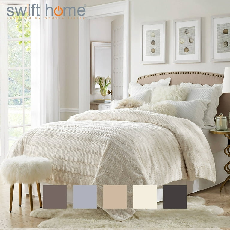 Luxury cream throw sales