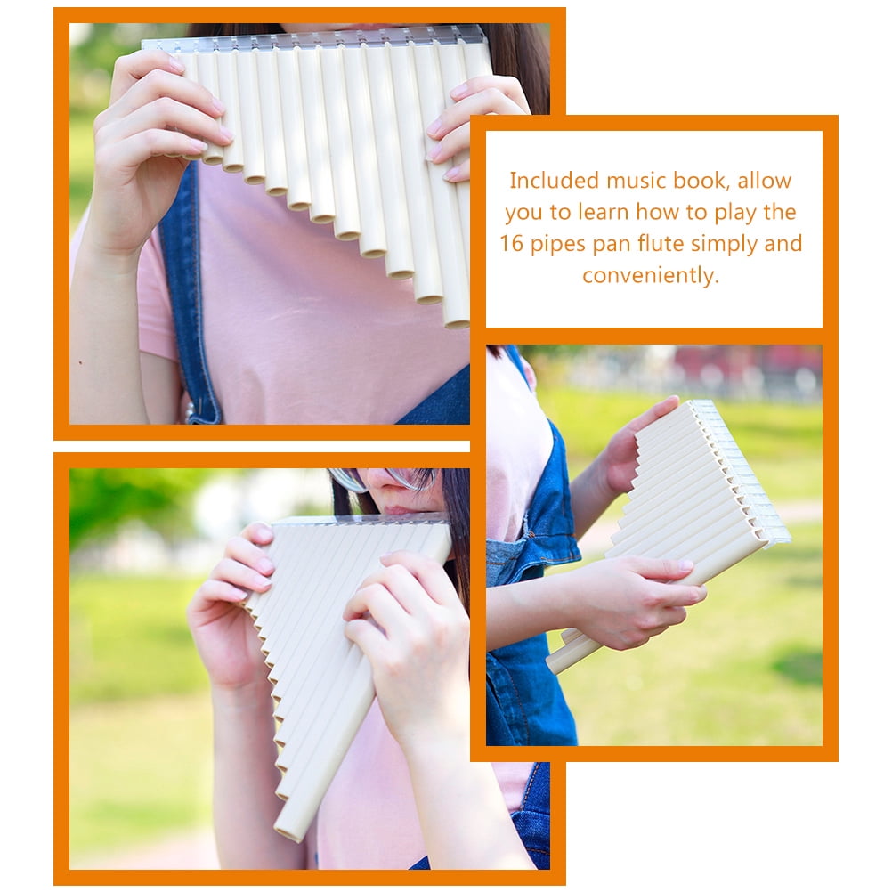 WORGEOUS 3-Piece 16-Key Pan Flute Set - Ideal Musical Instrument for Beginners, Learning, Teaching, and Live Performance