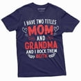 thumbnail image 5 of Mom and Grandma two titles T-shirt Funny Gift Idea grandmother mother Tee shirt Unisex shirt (XX-Large Military Green), 5 of 7