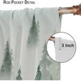 thumbnail image 6 of Print Curtains Green Watercolor Forest Tree Silhouette Room Darkening Curtains Pattern Printing for Bedroom 42x84, 6 of 6