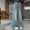 Blue, variant on Girls Jeans Girls Butterfly Jeans Straight Leg Jeans Wide Leg Jeans Girls High Waisted Girls Baggy Pants Casual Jeans Girls 12-13 Years