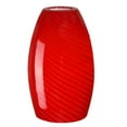 thumbnail image 6 of 7.64"in Art Glass Oval Pendant Shade with Red Swirl, 6 of 8