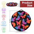 thumbnail image 5 of Round Meditation Cushion, 22" Dutch Velvet Floor Pillow with PP Cotton Filling for Yoga, Zen, Reading, and Floor Seating, Spring Butterfly Print, 5 of 5