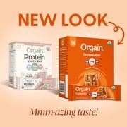 Orgain Organic Vegan Protein Snack Bars, Peanut Butter, 1.41oz (Pack of 12)