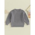 thumbnail image 4 of Suealasg Toddler Boys Girls Sweaters 3M 6M 9M 12M 18M 24M 2T 3T Kids Long Sleeve Solid Color Knit Warm Pullovers Tops Casual Fall Knitwear Clothes for Baby Boys Girls, 4 of 9