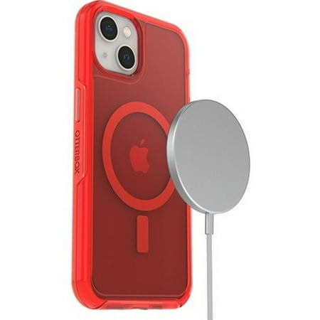OtterBox - Symmetry Plus Antimicrobial MagSafe Case for Apple iPhone 13 - In The Red