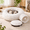Cream White-Round, variant on Bubble Round Cat Tunnel for Indoor Cats, Cream White, 12.20 x 11.61 x 2.76 Inches