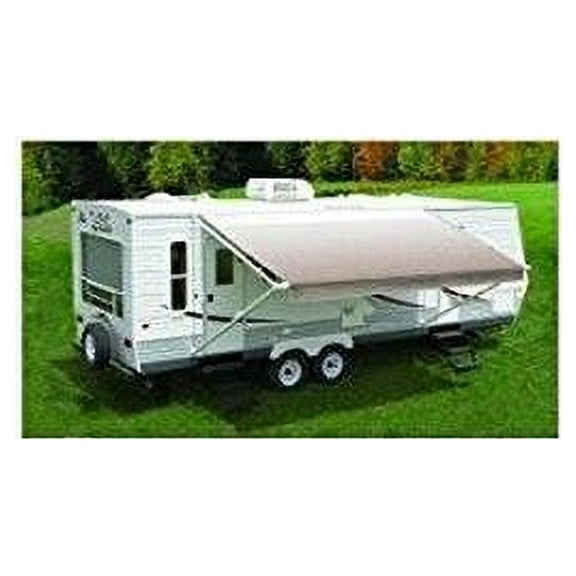 Carefree EA146D00 Fiesta Silver Fade 14' Vinyl Roller Assembly (with White Vinyl