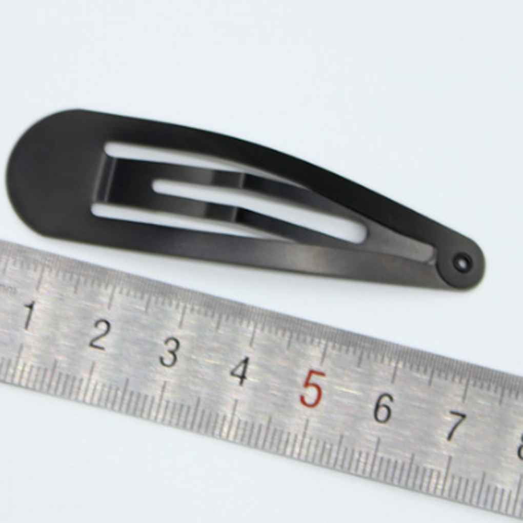 12PCS Women DIY Bulk Black Small Simple Rhodium Hairpin Hair Clips Snap