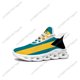thumbnail image 1 of Zapatillas deportivas planas con la bandera de las Bahamas para hombre y mujer, deportivas de alta calidad con cordones y malla, hechas a medida., 1 of 6