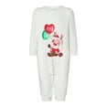 thumbnail image 2 of Christmas Family Pajamas Matching Set Elk Print Long Sleeve Tops and Plaid Pants Sleepwear, 2 of 10