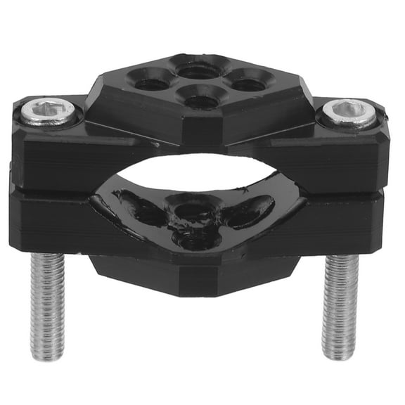 Tineasur Universal Motorcycle Mirror Mount Black Metal Bracket for Bike Handlebar Clamp