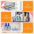 thumbnail image 5 of 8 Pcs Snack Box Containers Set, Reusable 4 Compartment Lunchable Container, Food Storage Containers for Work and Travel, 5 of 7