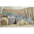 thumbnail image 3 of Fennco Styles Eclectic Distressed Rug Design Decorative Throw Pillow, Blue, 3 of 3