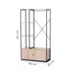 thumbnail image 2 of Ilios Innova | Clóset Abierto con Repisas y Gabinete Inferior, Estructura Metálica y MDF con Melamina, Diseño Industrial Moderno para Recámara o Vestidor, 2 of 9
