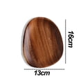thumbnail image 2 of Wood Serving Tray, Round Wooden Tray Natural Wood Serving Plates Food Dishes, 2 of 5