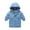 Blue, variant on Godderr 2-9Y Baby Boys Girls Slant Pocket Down Jackets Hooded Solid Colour Down Coats Kids Lightweight Mid-Length Warm Cotton Coat Fall Winter Thickening Snowsuit