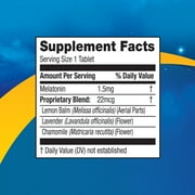 MidNite Melatonin Back To Sleep، جرعة منخفضة، 1.5 مجم، مساعد على النوم، 30 قرصًا