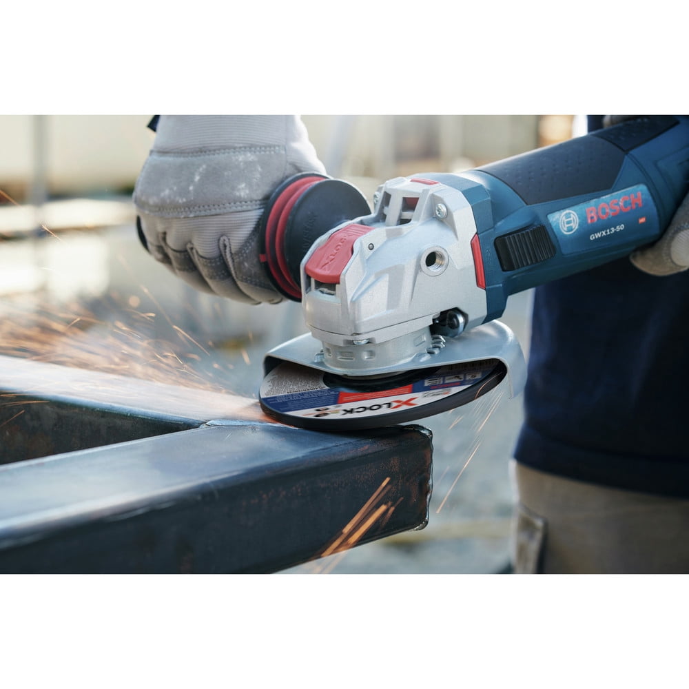 Restored Premium Bosch GWX10-45E-RT X-LOCK Ergonomic 4-1/2 in. Angle Grinder (Refurbished)