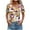 Multicolor-1, variant on Quinlirra Women's Tshirts V-Neck Printed T-Shirt Short Sleeve Blouses Dressy Tops Casual Loose