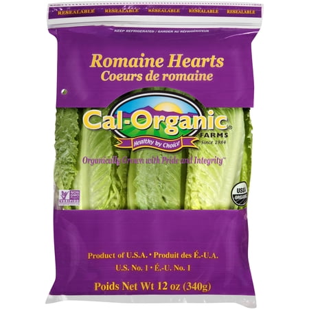Cal-Organic Farms Romaine Hearts 12 oz. Pack