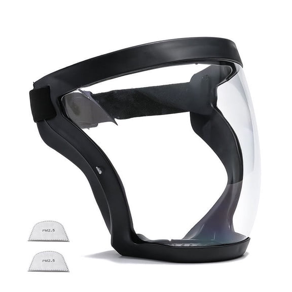 Transparent Full Face Mask with Protective Shield for Men Women Clear Vision Lightweight Comfortable Anti-Droplet Mask for Industrial Home Use