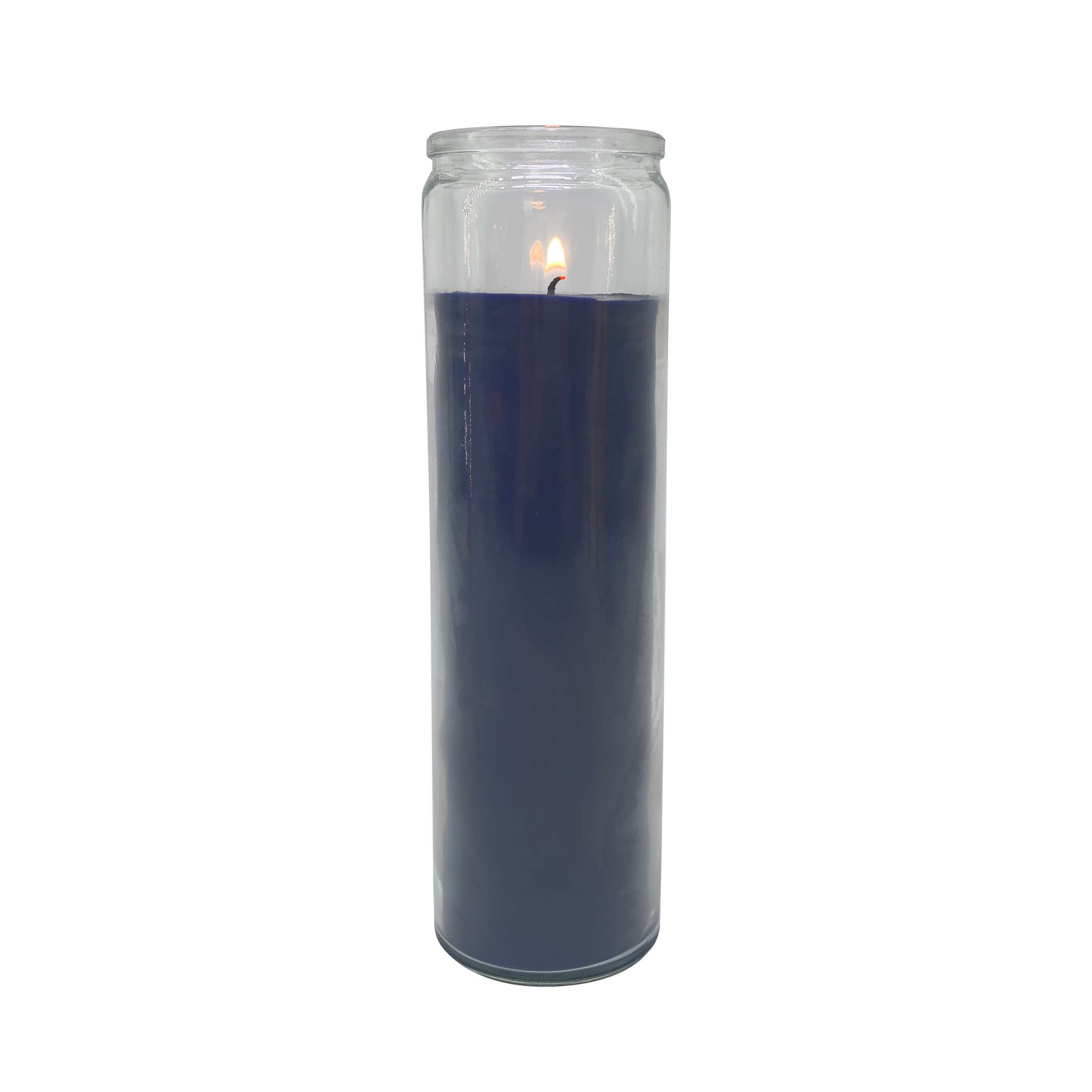 Unscented Jar Candle, Blue