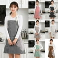 thumbnail image 2 of Household Waterproof Hand-wiping Oil-proof Kitchen Apron Heart Love Waterproof Polyester Apron Adult Bibs Home Aprons Kitchen, 2 of 8