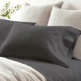 thumbnail image 5 of Split King Sheets Sets for Adjustable Bed - 700-Thread-Count 100% Egyptian Cotton, Sateen Weave 28-Inch Extra Deep Pockets 700-TC Bedsheet - Dark Grey, 5 of 7
