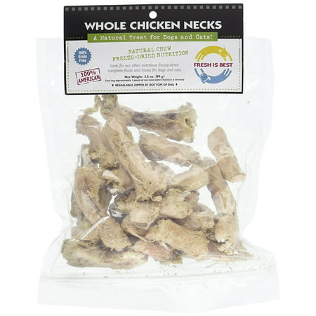 Fresh Is Best Freeze Dried Whole Chicken Necks, Dog & Cat (Best Types Of Dogs)