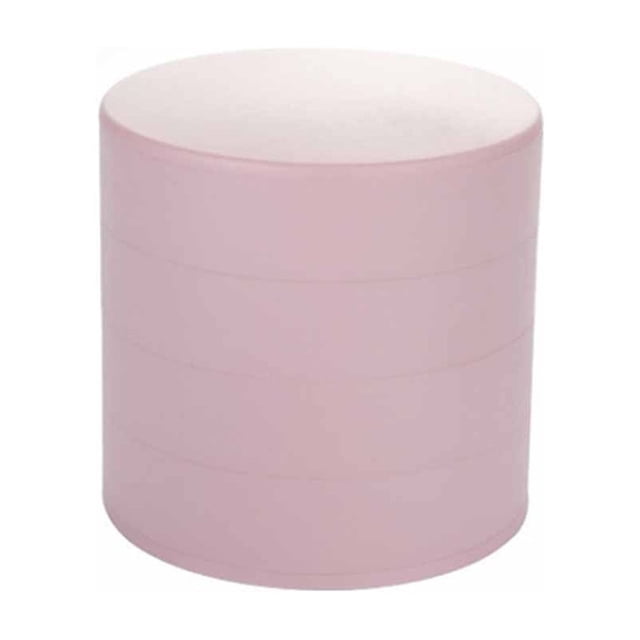 Organizador de joyas, caja pequeña para guardar joyas, soporte para pendientes para mujer, bandeja giratoria de viaje de 5 capas para joyas con tapa para pulseras, anillos y pulseras