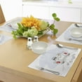 thumbnail image 4 of Ambesonne White Place Mats Set of 4, Retro Married Couple Car, Standard Size, Grey Red White, 4 of 6