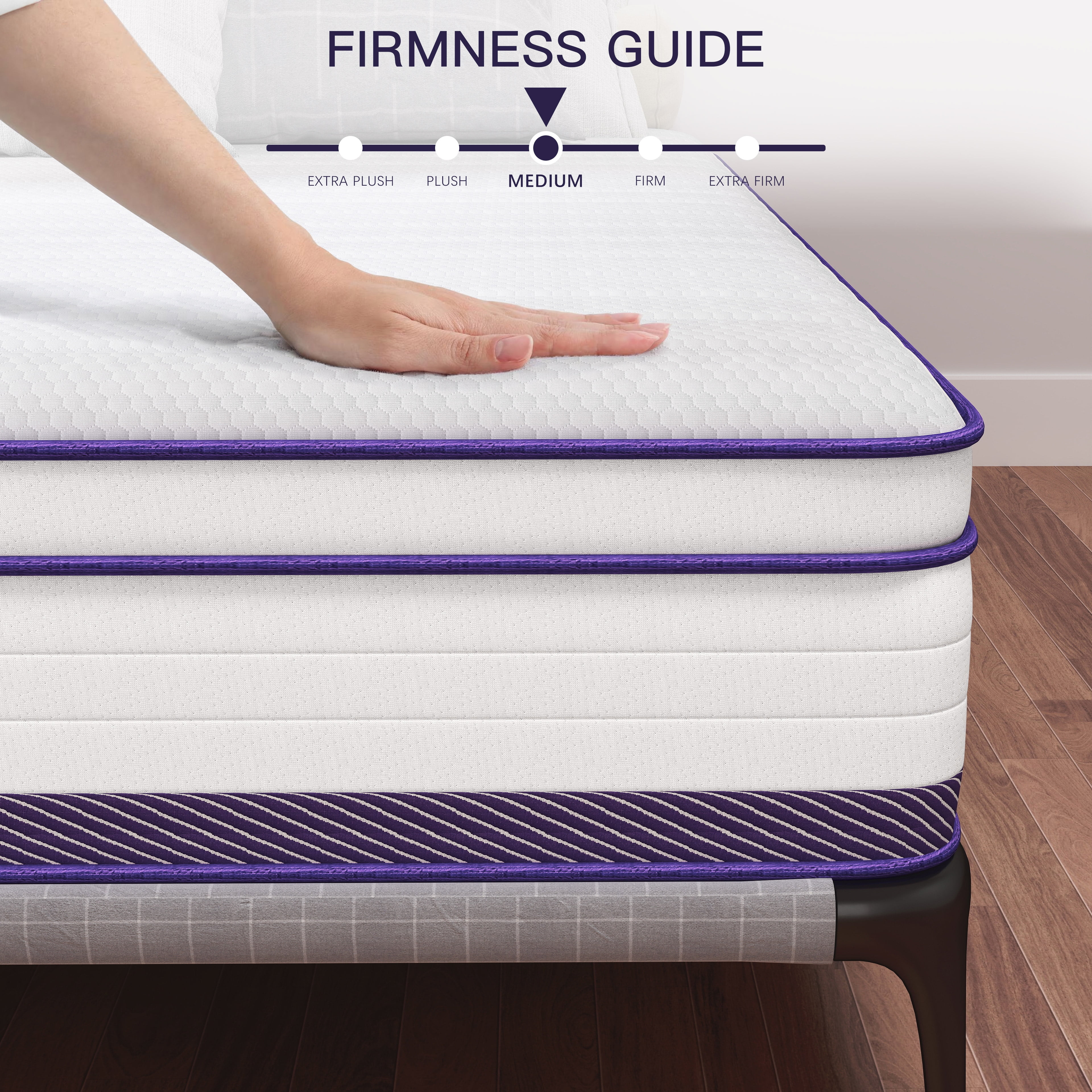 12 inch Twin Mattress,Hybrid Mattresses Medium Firm in a Box