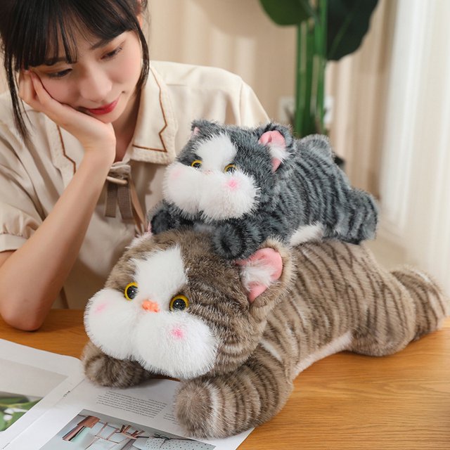 Peluches de animales de peluche de gran tamaño, muñeco de peluche, suave, creativo, esponjoso, vida Real, regalo de Navidad, 30 cm, 45 cm, 60cm82